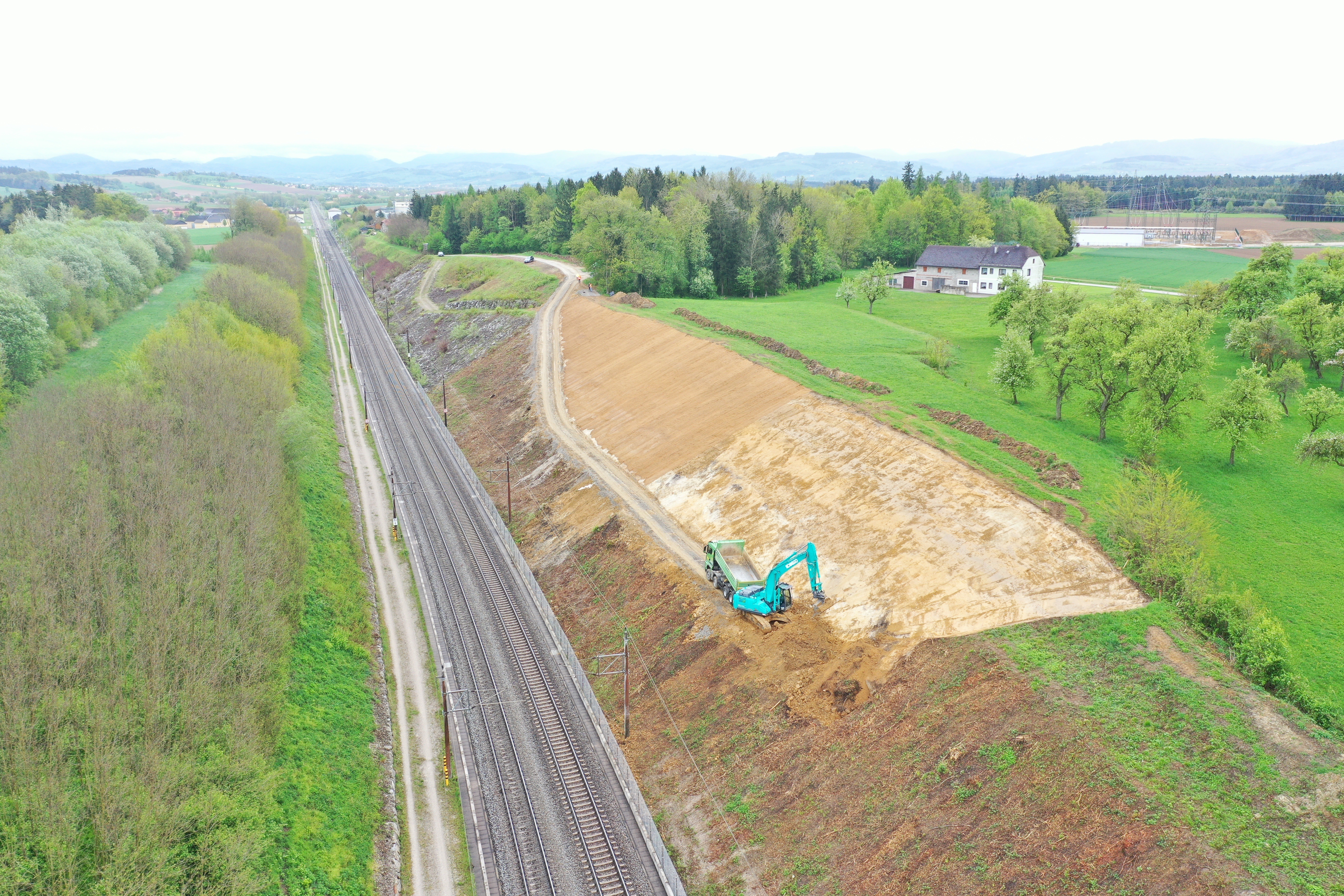 Geotechnische Sicherung einer Böschung bei Haag